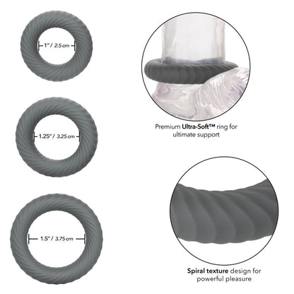 Link Up Black Ultra Soft Ultimate Cock Ring Set