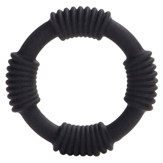 Hercules Black Silicone Cock Ring for Enhanced Erection