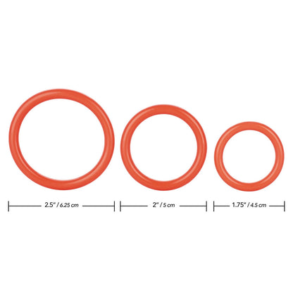 TriRings Black Set of Three Stretchy Cockrings