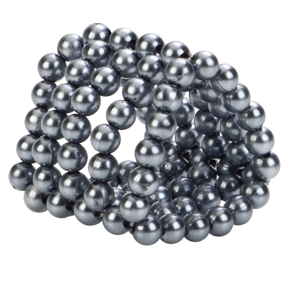 PleasureCraft Black Ultimate Stroker Beads Cock Ring