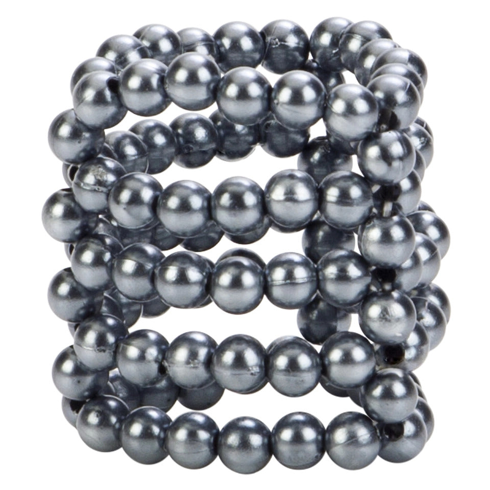 PleasureCraft Black Ultimate Stroker Beads Cock Ring