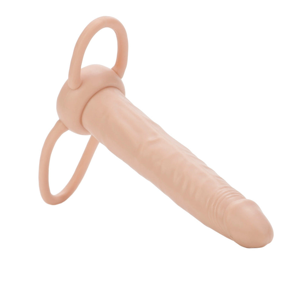 California Exotic Dual Penetrator Flesh-Tan Realistic Strap-On Dildo
