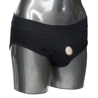 California Exotic Black Packer Gear Brief Harness Medium Large