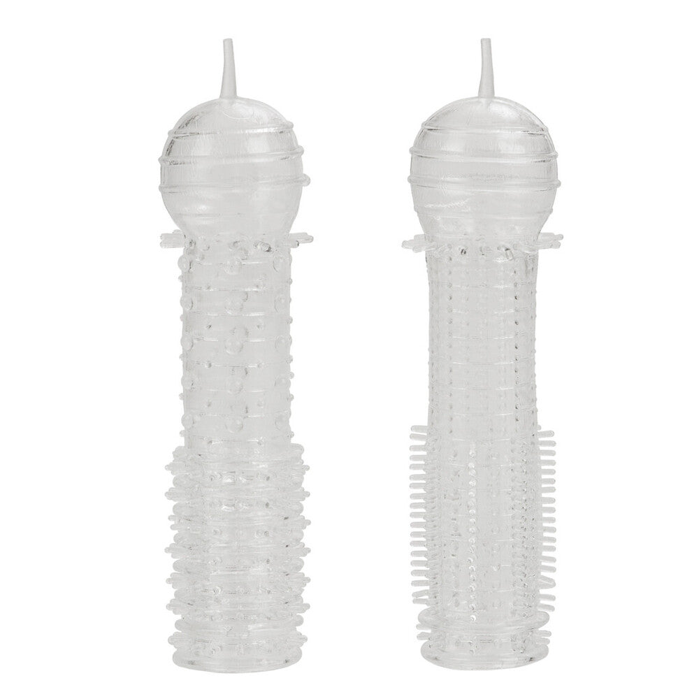 Senso Clear Super Stretchy Penis Sleeves 2 Pack