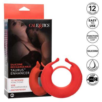 Taurus Black Couples Vibration Enhancer Cock Ring