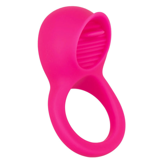 PassionWave Black Rechargeable Teasing Tongue Enhancer Cock Ring