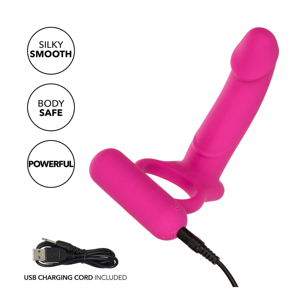 Silicone Rechargeable Purple Double Diver Stimulator