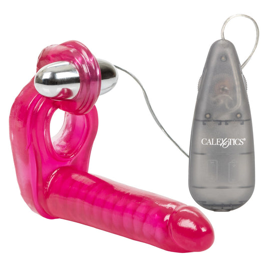 Passionate Pleasure PVC Ultimate Triple Stimulator Vibrating Cock Ring