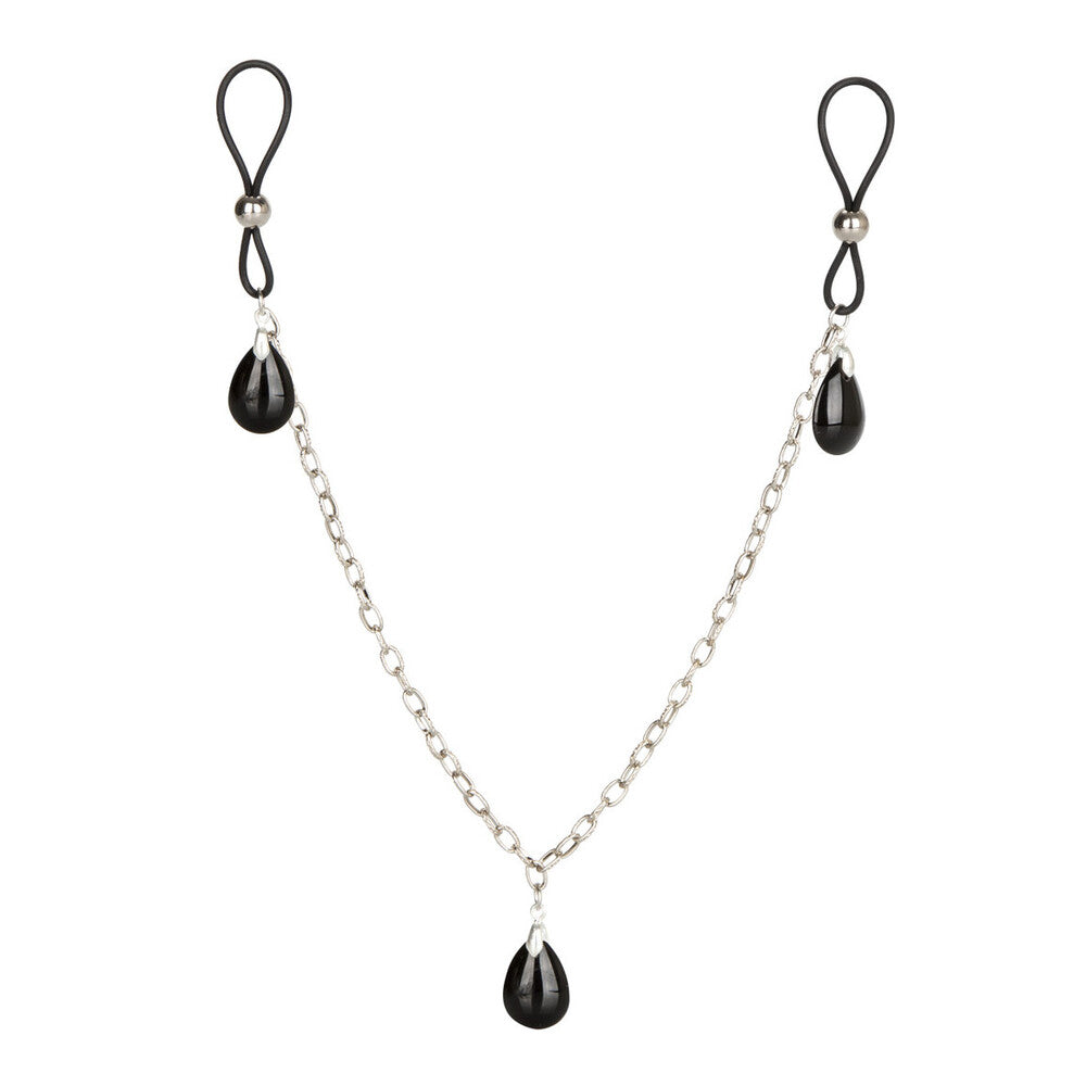 California Exotic Onyx Non-Piercing Nipple Chain Jewelry