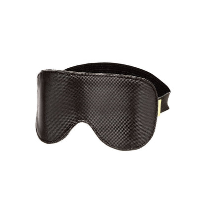 Sensual Essentials Black Vegan Leather Eye Mask