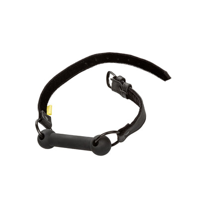 Boundless Black Silicone Bar Gag with Vegan Leather Strap