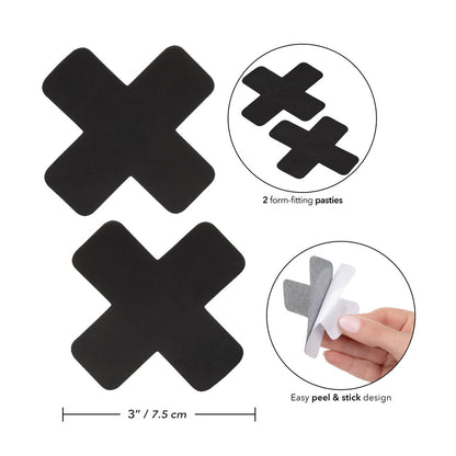 California Exotic Boundless 2 X Nipple Pasties measurements