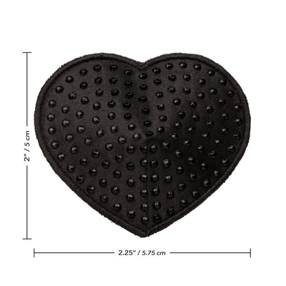 Glamourous Radiance Black Gem Heart Pasties