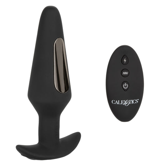 Volt Black Electro-Flare EStim Butt Plug with Remote Control