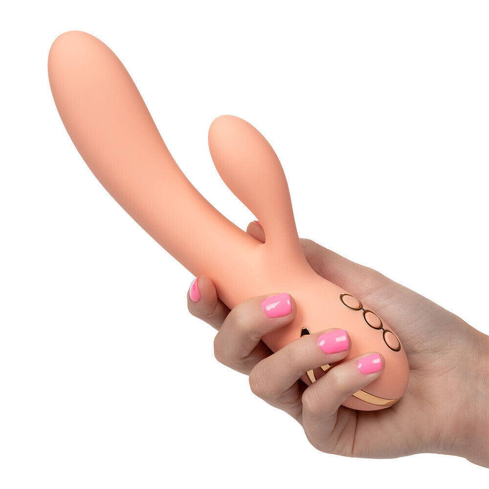 Monterey Pink Magic Vibrator with Clit Stimulator and 10 Functions