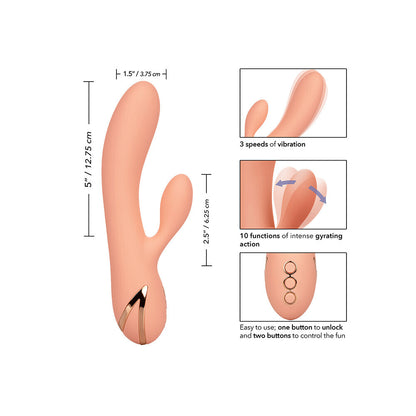 Monterey Pink Magic Vibrator with Clit Stimulator and 10 Functions