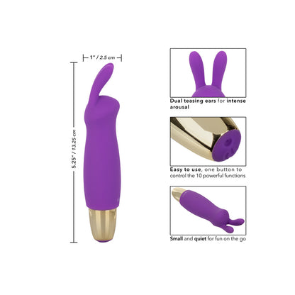Slay Pink Mini Rabbit Clitoral Massager with Multiple Speeds