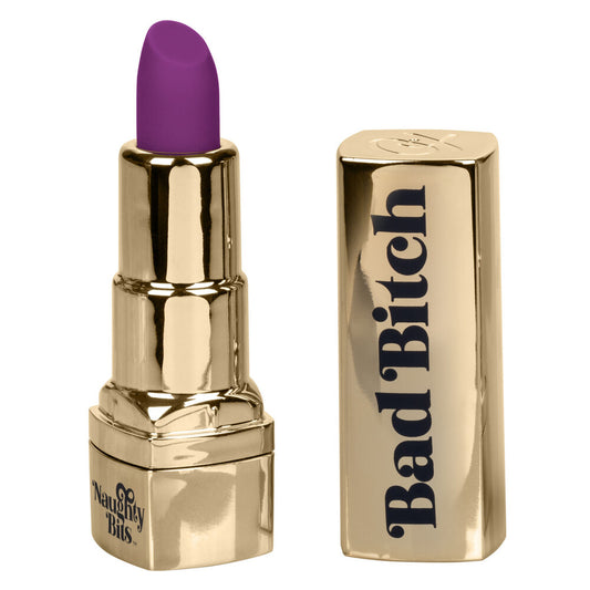 Naughty Bits Gold Lipstick Vibrator with 10 Functions