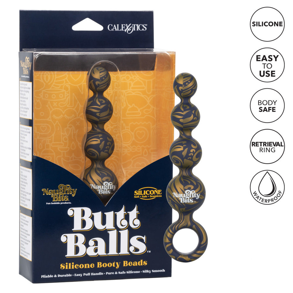 Naughty Bits Butt Balls Silicone Booty Beads

