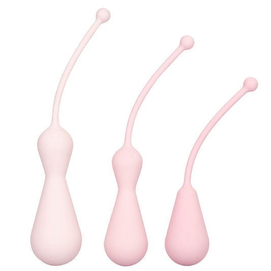 Inspire Pink Weighted Silicone Kegel Training Kit