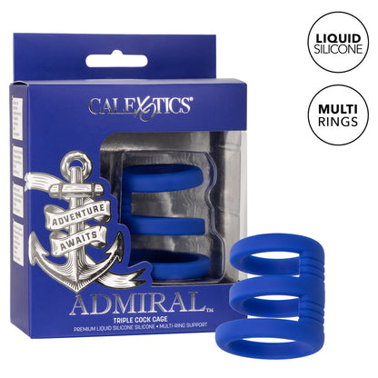California Exotic Admiral Triple Cock Cage and Packaging