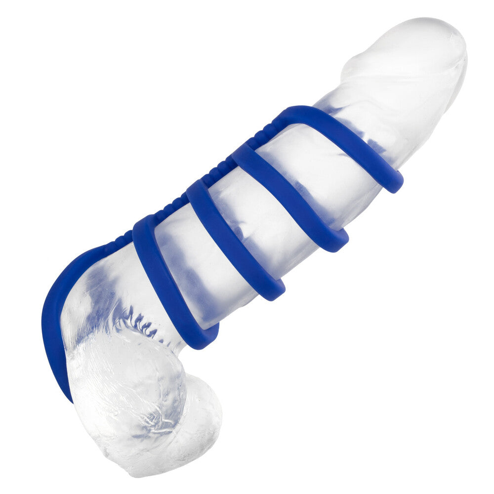 California Exotic Admiral Xtreme Cage on Clear Dildo