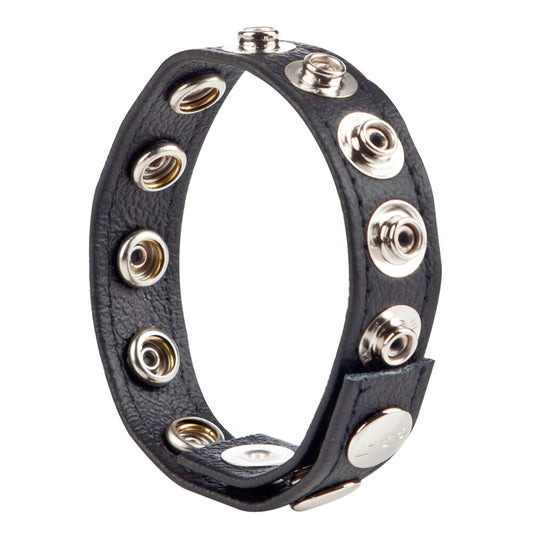 COLT Black Leather Cock and Ball Strap
