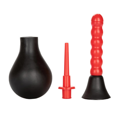 COLT Black Anal Douche with Dual Nozzles and EZ Squeeze Bulb
