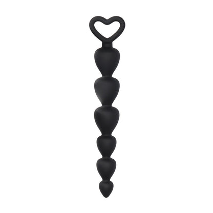 Black Silicone Anal Beads

