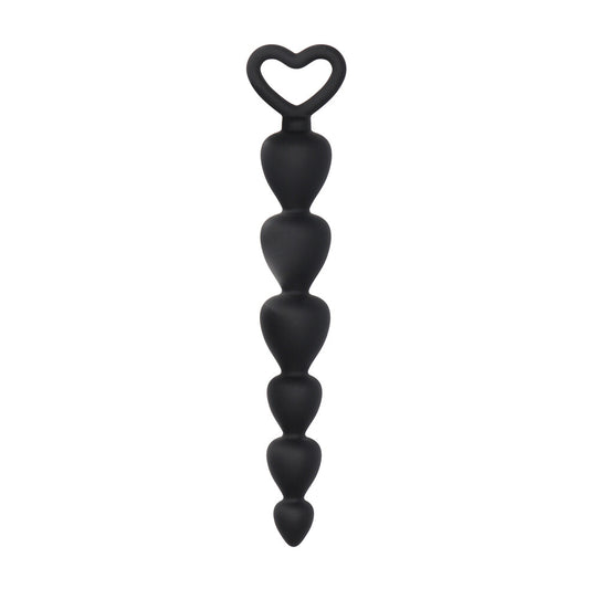 Black Silicone Anal Beads


