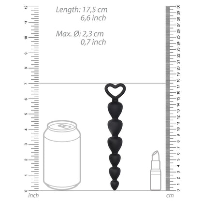 Black Silicone Anal Beads

