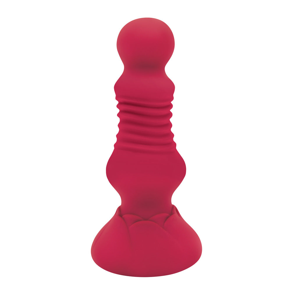 Secret Kisses Pink Remote Control Rosebud Butt Plug