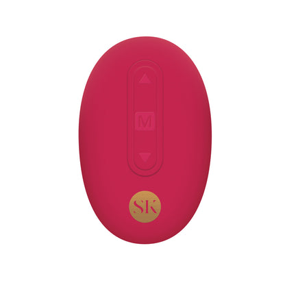 Secret Kisses Pink Remote Control Rosebud Butt Plug