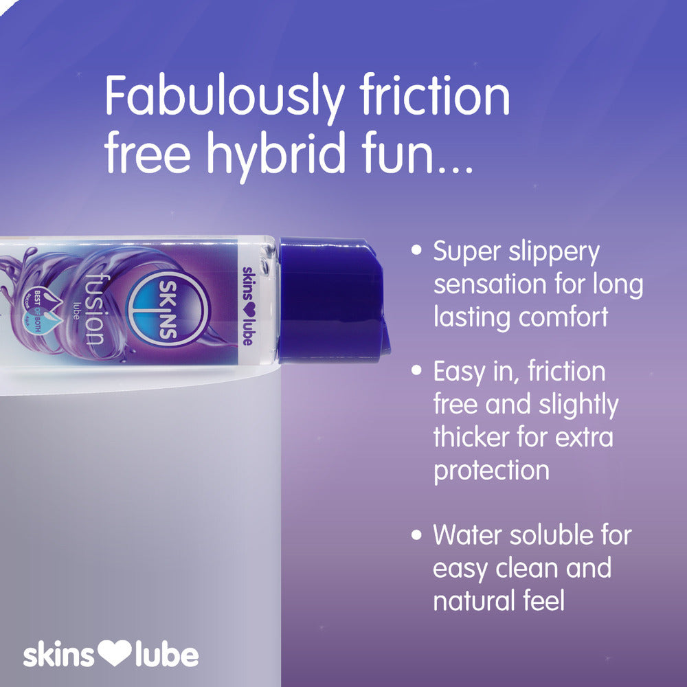 Skins Fusion Hybrid Silicone and Water-Based Lubricant 130ml