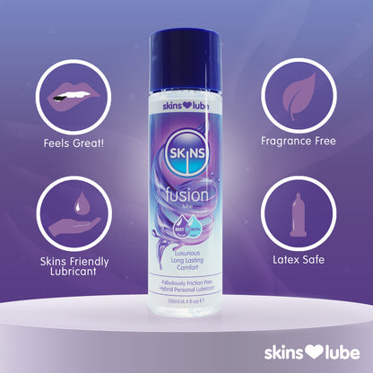 Skins Fusion Hybrid Silicone and Water-Based Lubricant 130ml