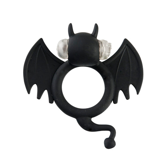 Shots Black Vibrating Silicone Cockring
