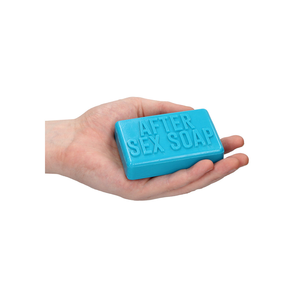A person holding the Shots Toys After Sex Soap