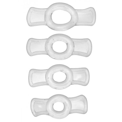 Size Matters Clear Rubber Endurance Penis Ring Set