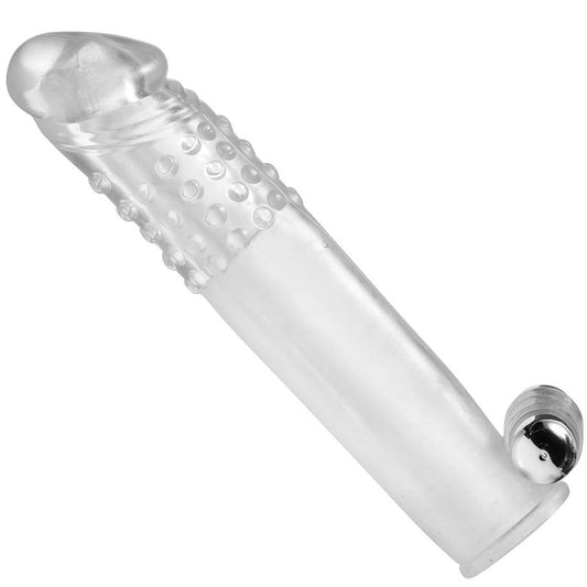 Size Matters Clear Jelly Vibrating Penis Sleeve with Bullet