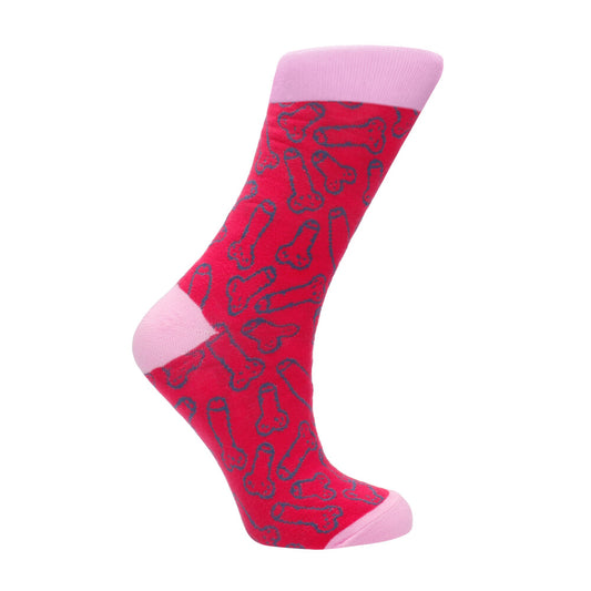 Cocky Vibrant Red Flexible Socks for Sizes 36 to 41