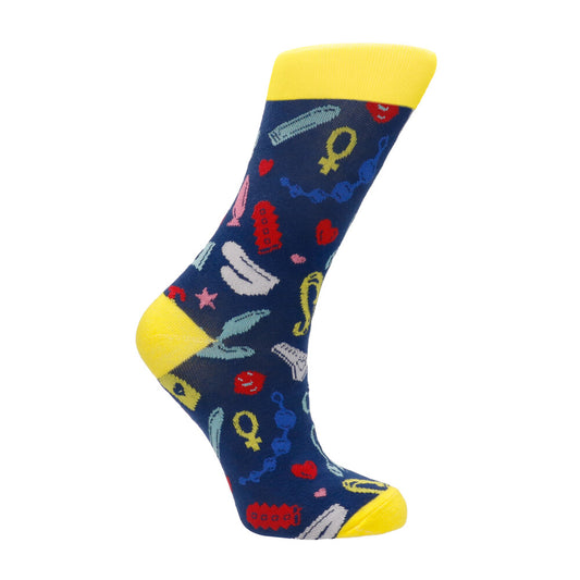 Kinky Minky Blue Sexy Socks Size 42 to 46
