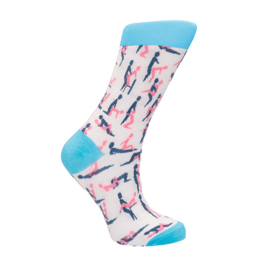 Sutra White Sexy Socks Unisex Cotton Flexible Fit Size 36-41