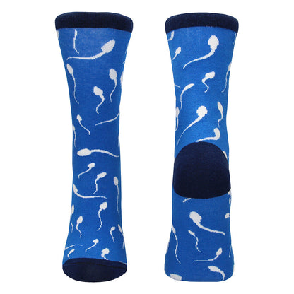 Playful Charm Blue Sea Men Socks Unisex Size 36 to 41
