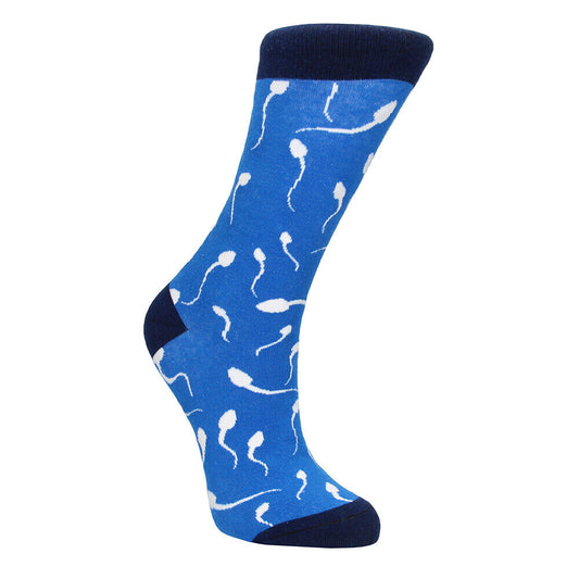 Sea Men Blue Stylish Sexy Socks Unisex Cotton Blend 42-46