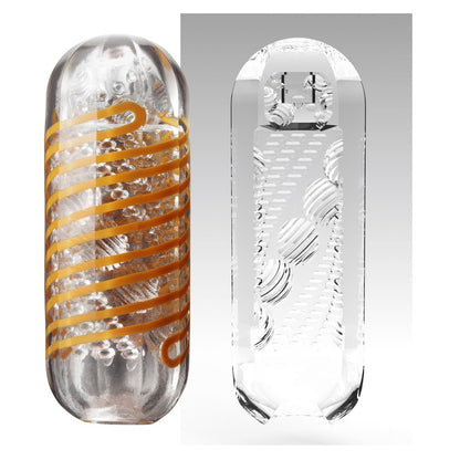 Tenga Blue 05 Beads Spinner Masturbator Spiral Motion