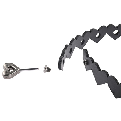 Sportsheets Black Heart Day Collar with Adjustable Choker