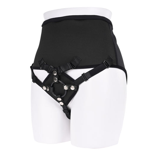 Sportsheets Black High Waisted Corset Strap-On Harness