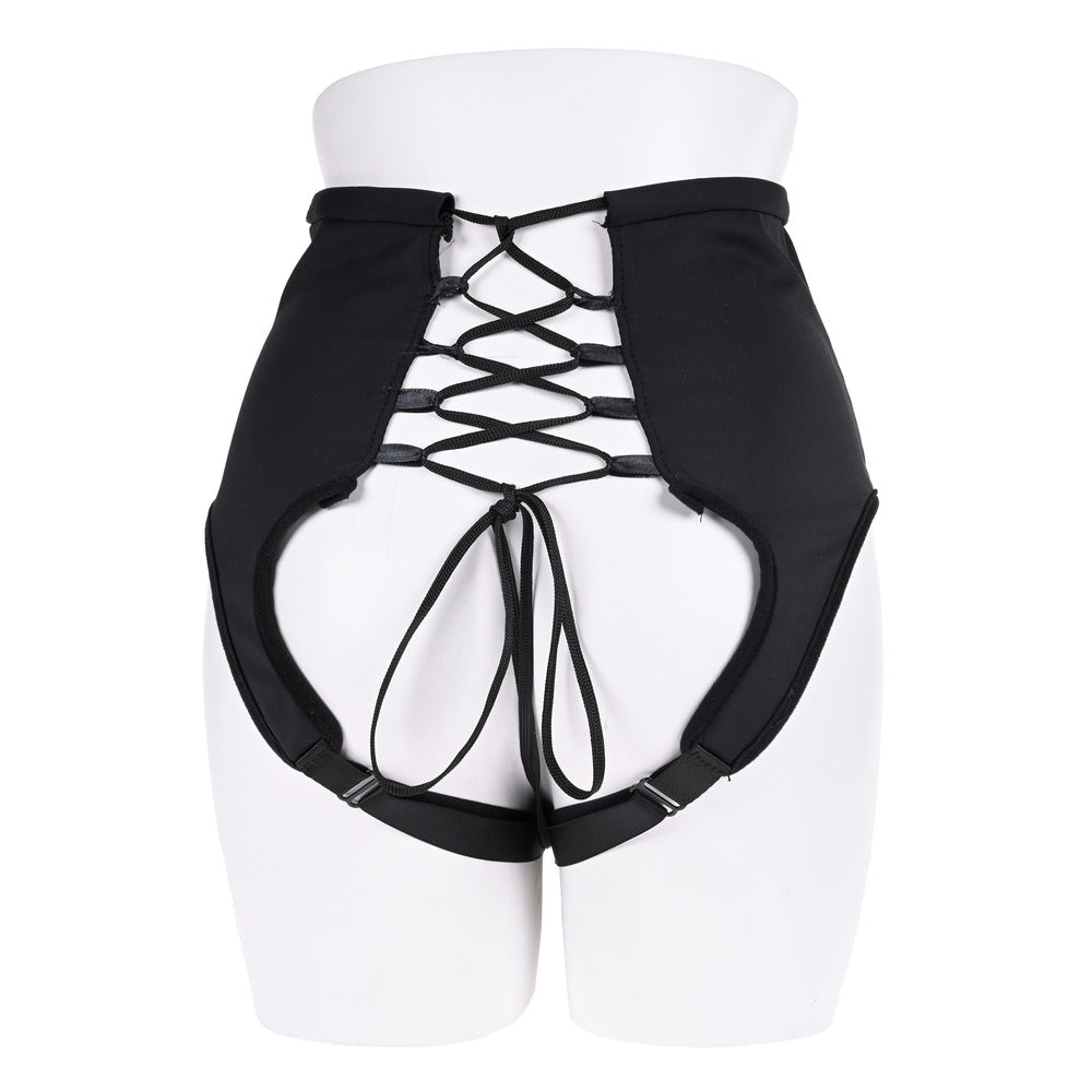 Sportsheets Black High Waisted Corset Strap-On Harness