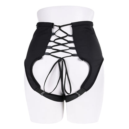 Sportsheets Black High Waisted Corset Strap-On Harness