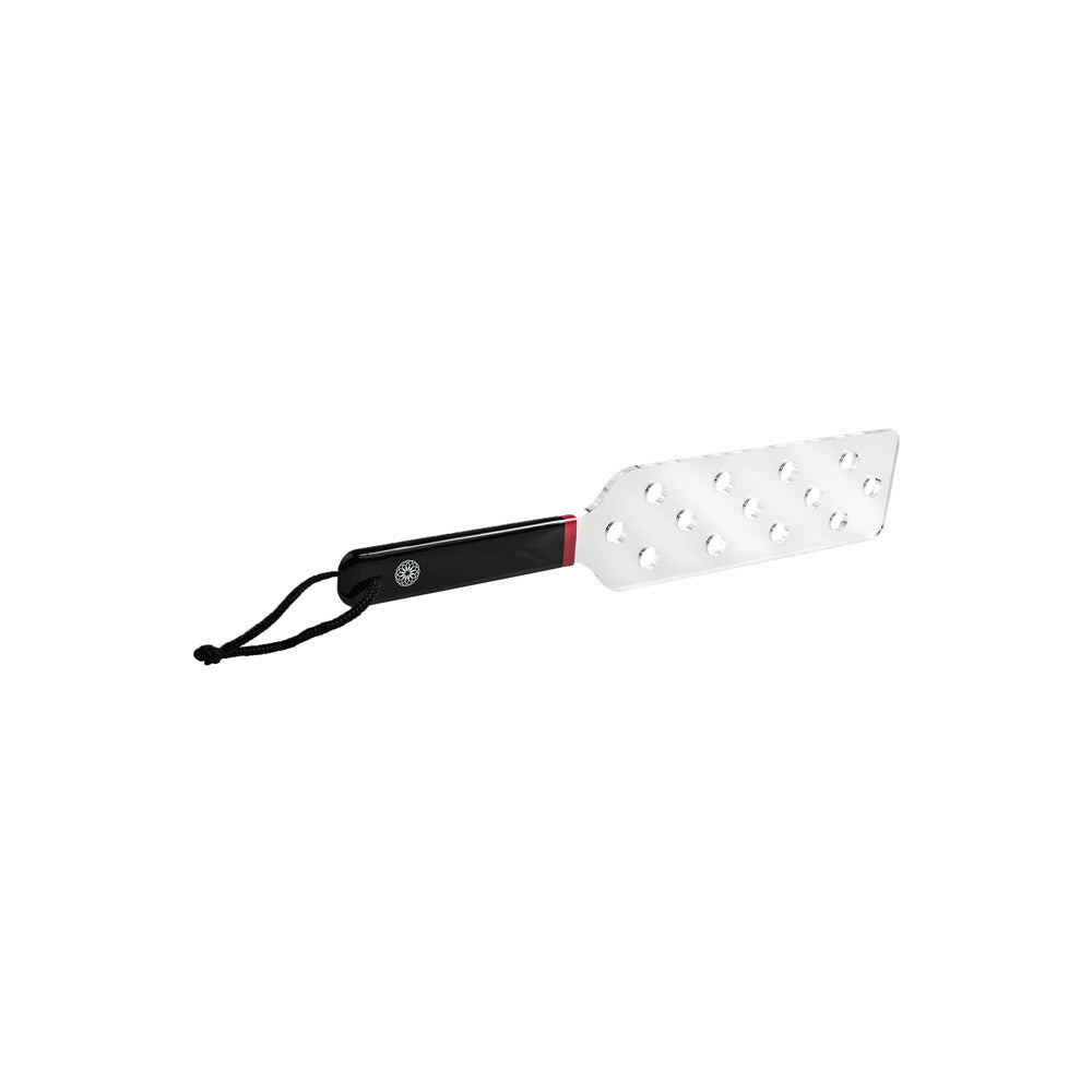 Saffron Clear Acrylic Spanker with Comfort Grip and Polka Dot Imprint